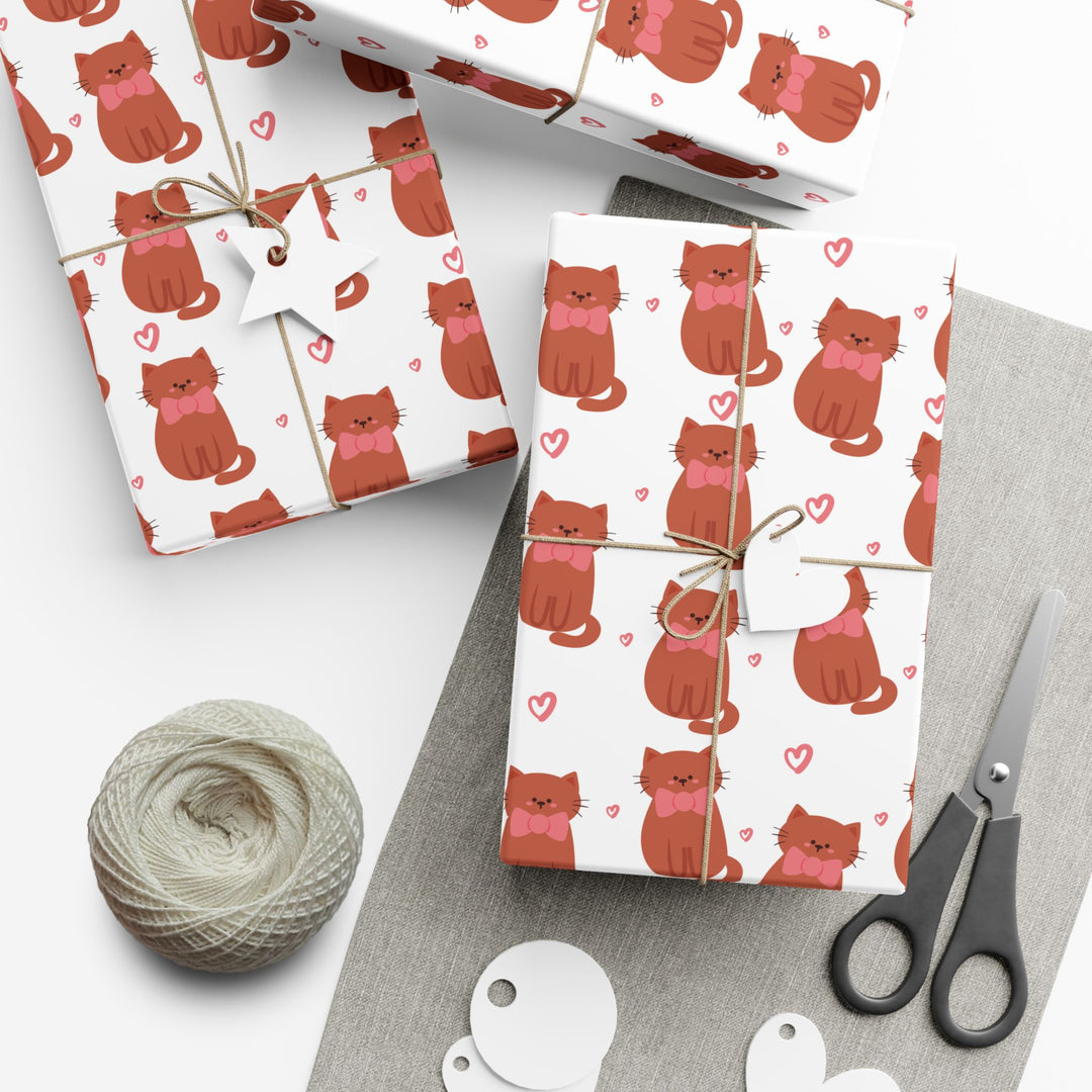 Bow Tie Cat Gift Wrap
