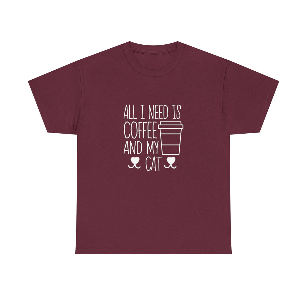Coffee and My Cat Cotton Tee