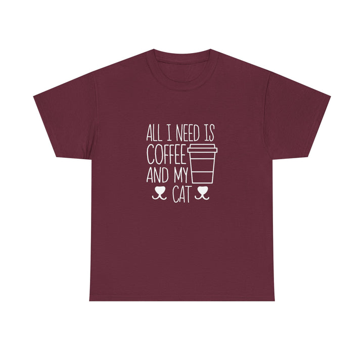 Coffee and My Cat Cotton Tee