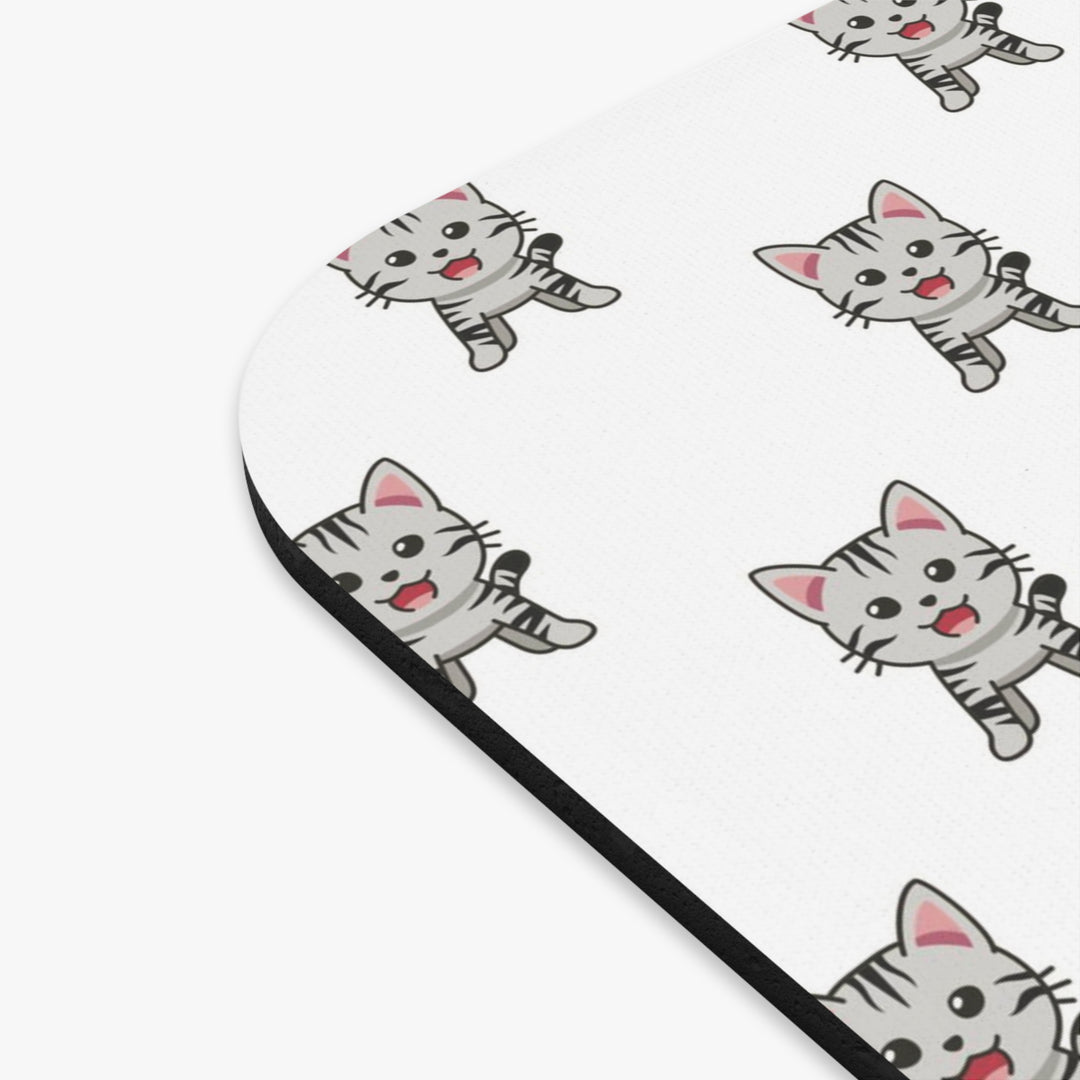 Gray Tabby Cat Mouse Pad