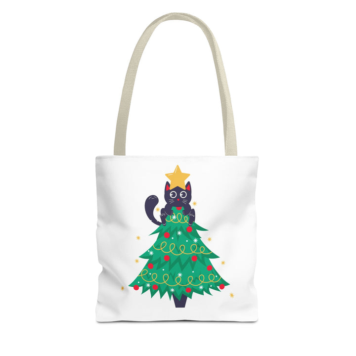 Cat Christmas Tree Tote Bag