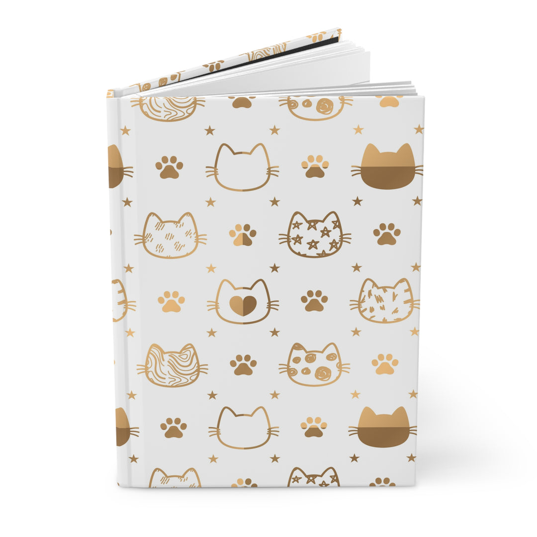 Golden Cat Hardcover Journal