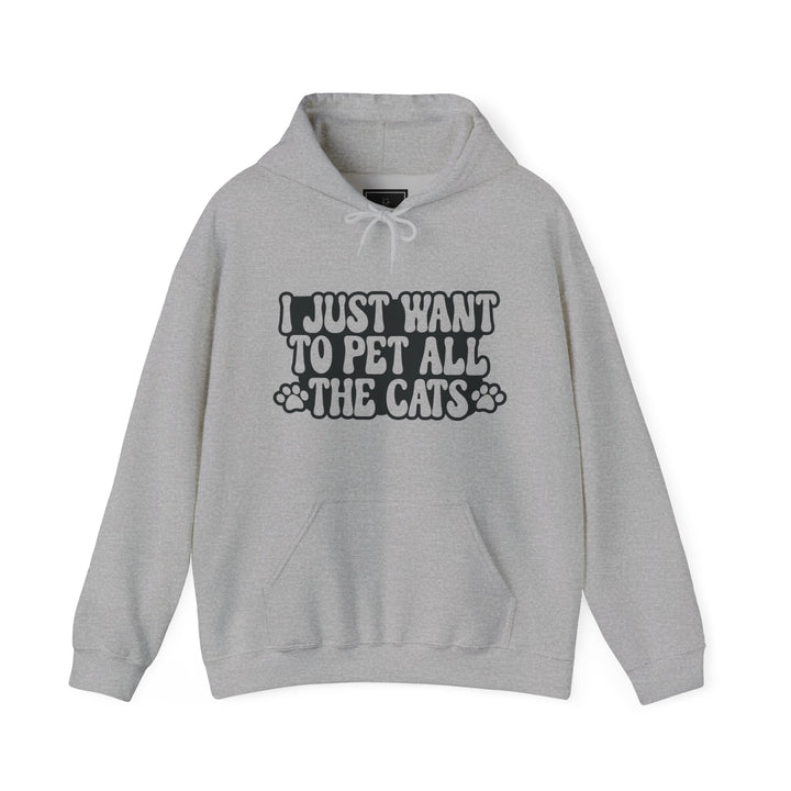 Pet All The Cats Hooded Sweatshirt