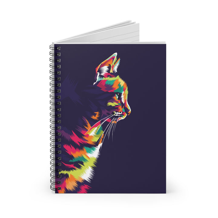 Multi-Color Kitty Spiral Notebook