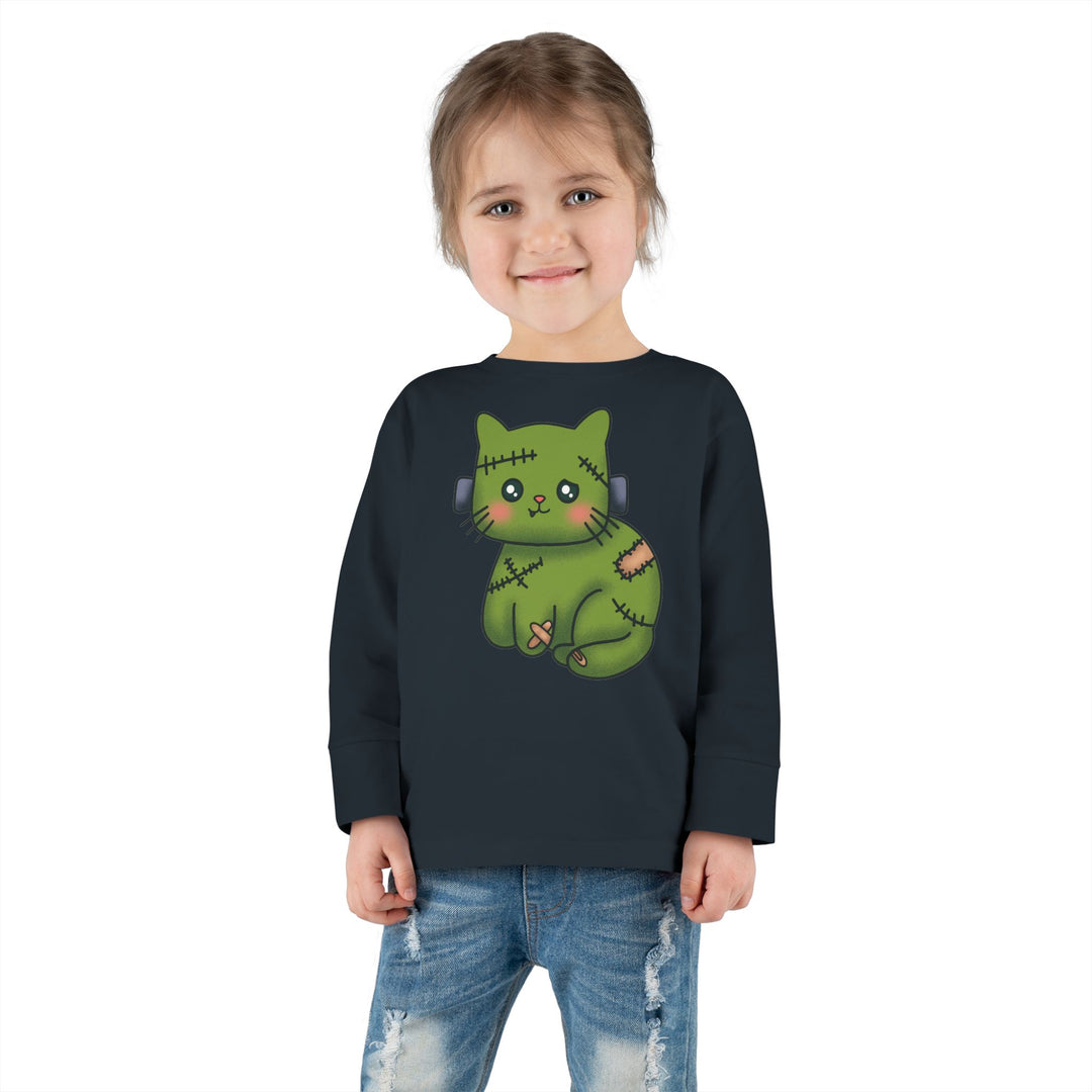 Frankenkitty Toddler Long Sleeve Tee