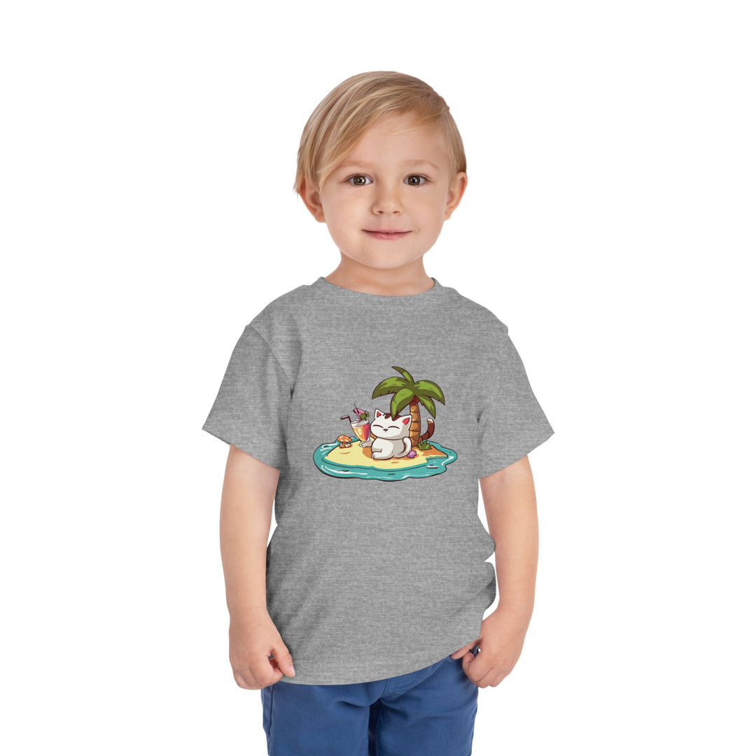 Tropical Cat Toddler Tee