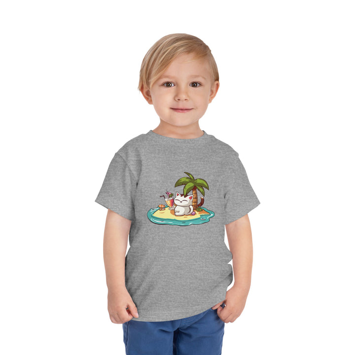 Tropical Cat Toddler Tee