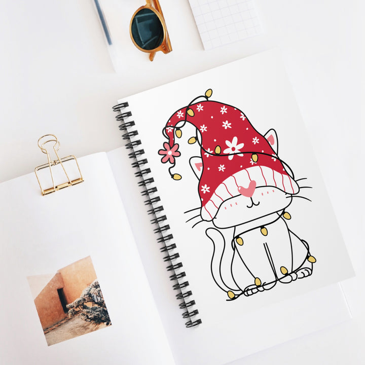 Gnome Kitty Spiral Notebook