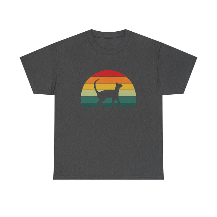 Sunset Cat Cotton Tee