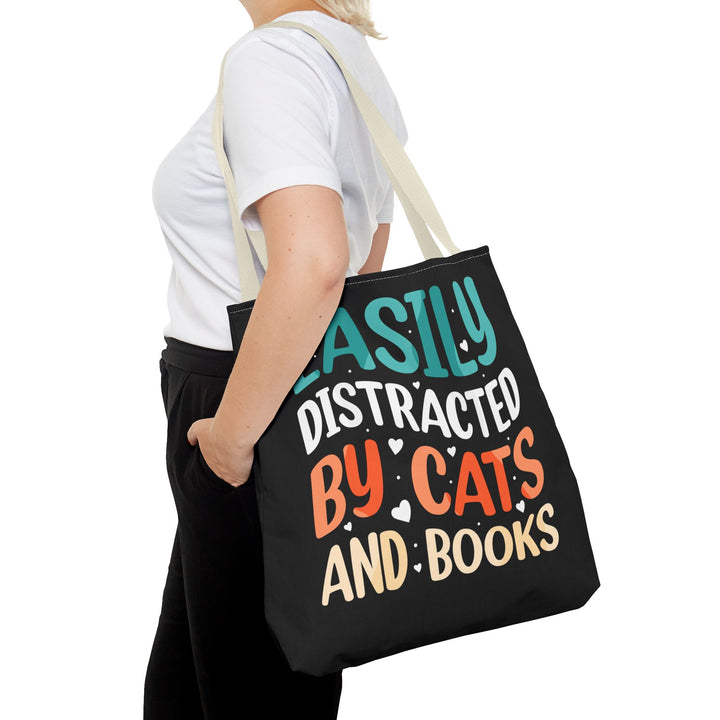 Cats and Books Tote Bag