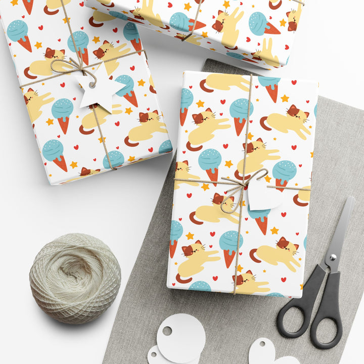 Sweet Treat Kitty Gift Wrap