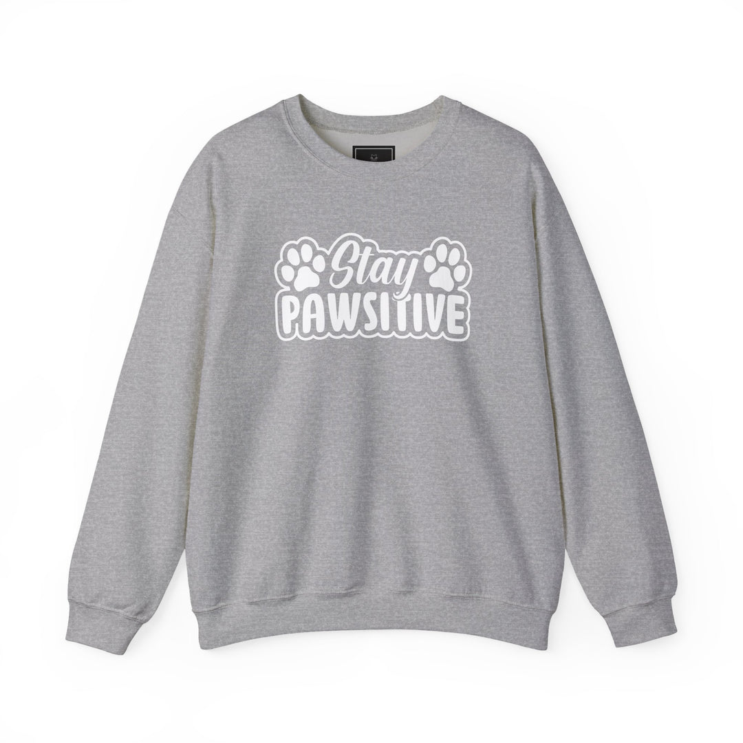 Stay Pawsitive Unisex Crewneck Sweatshirt
