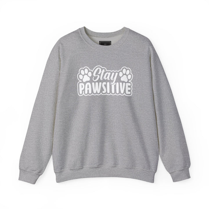 Stay Pawsitive Unisex Crewneck Sweatshirt