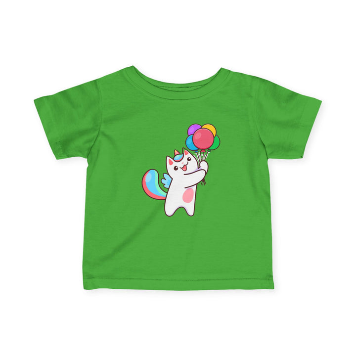 Caticorn and Balloons Infant Fine Jersey Tee