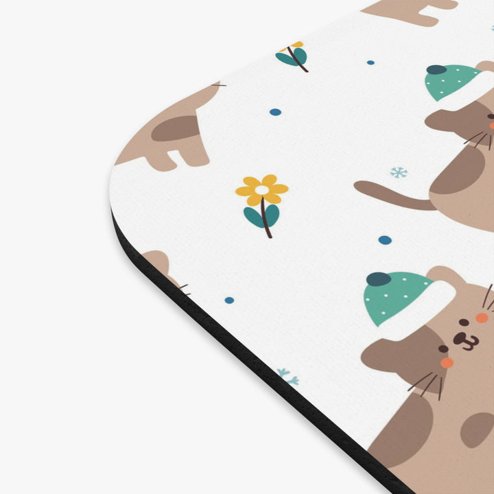 Stocking Hat Cat Mouse Pad