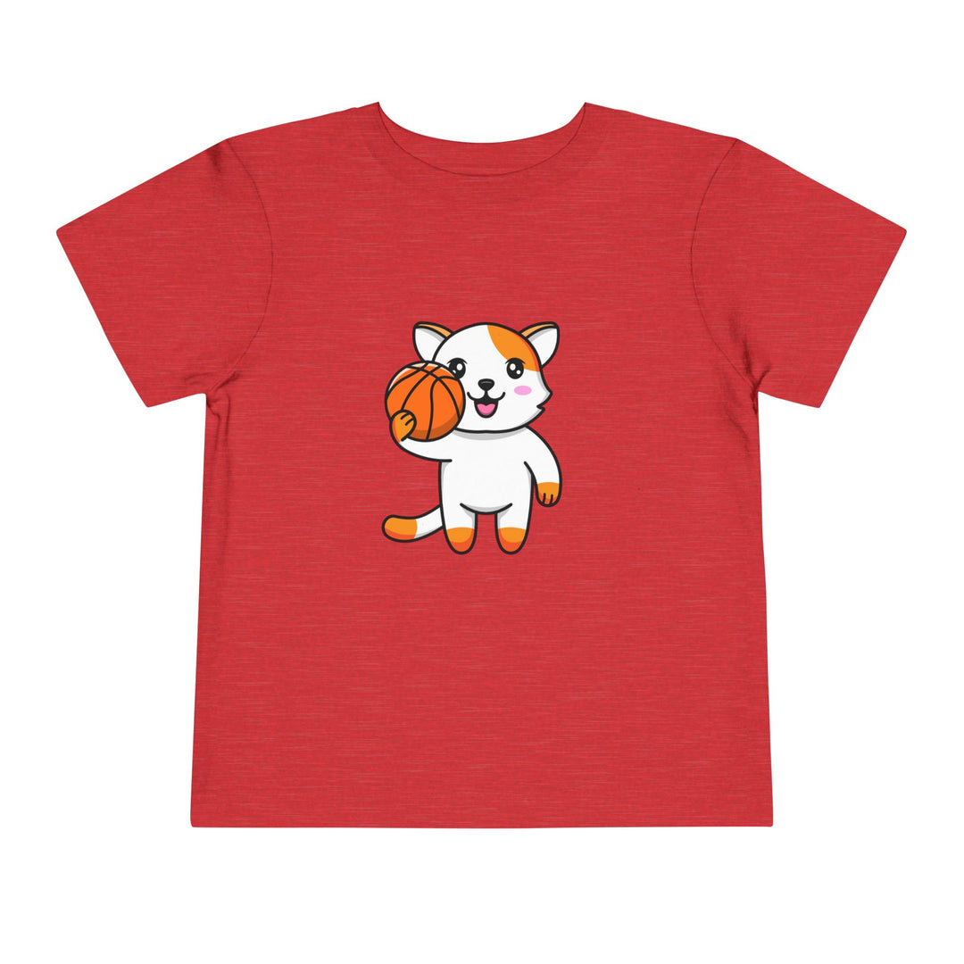 Basketball Cat Toddler Tee