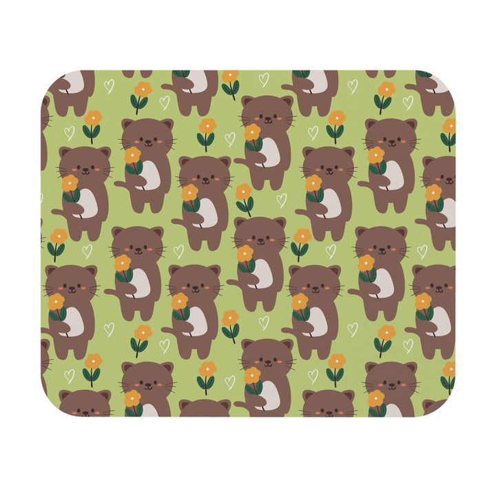 Kitty Bloom Mouse Pad