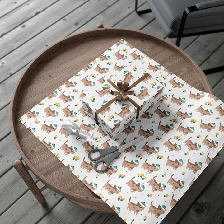Stocking Hat Cat Gift Wrap