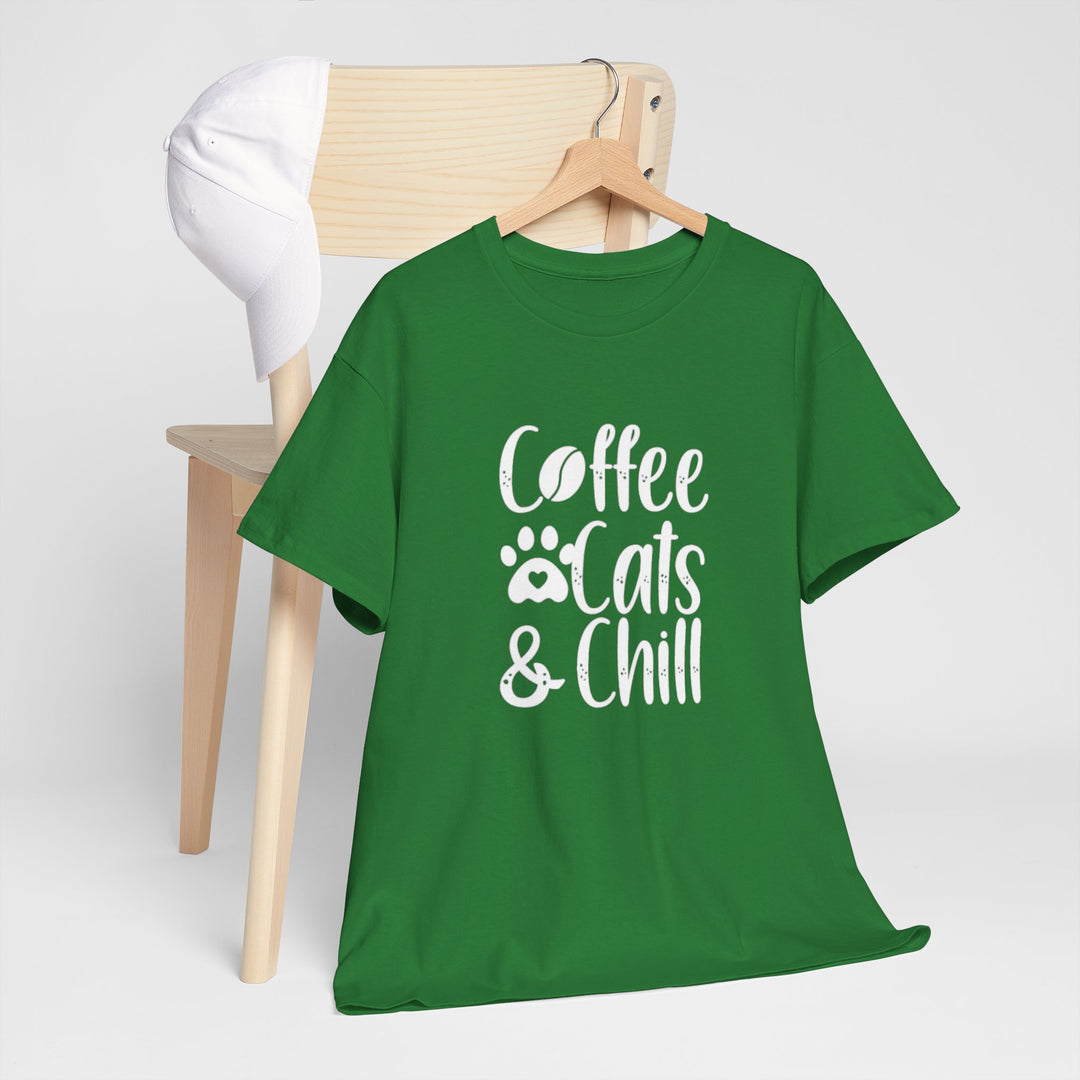 Coffee Cats and Chill Cotton Tee