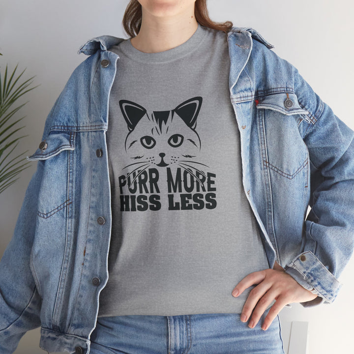 Purr More Hiss Less Cotton Tee