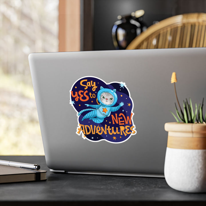 Adventure Kitty Sticker