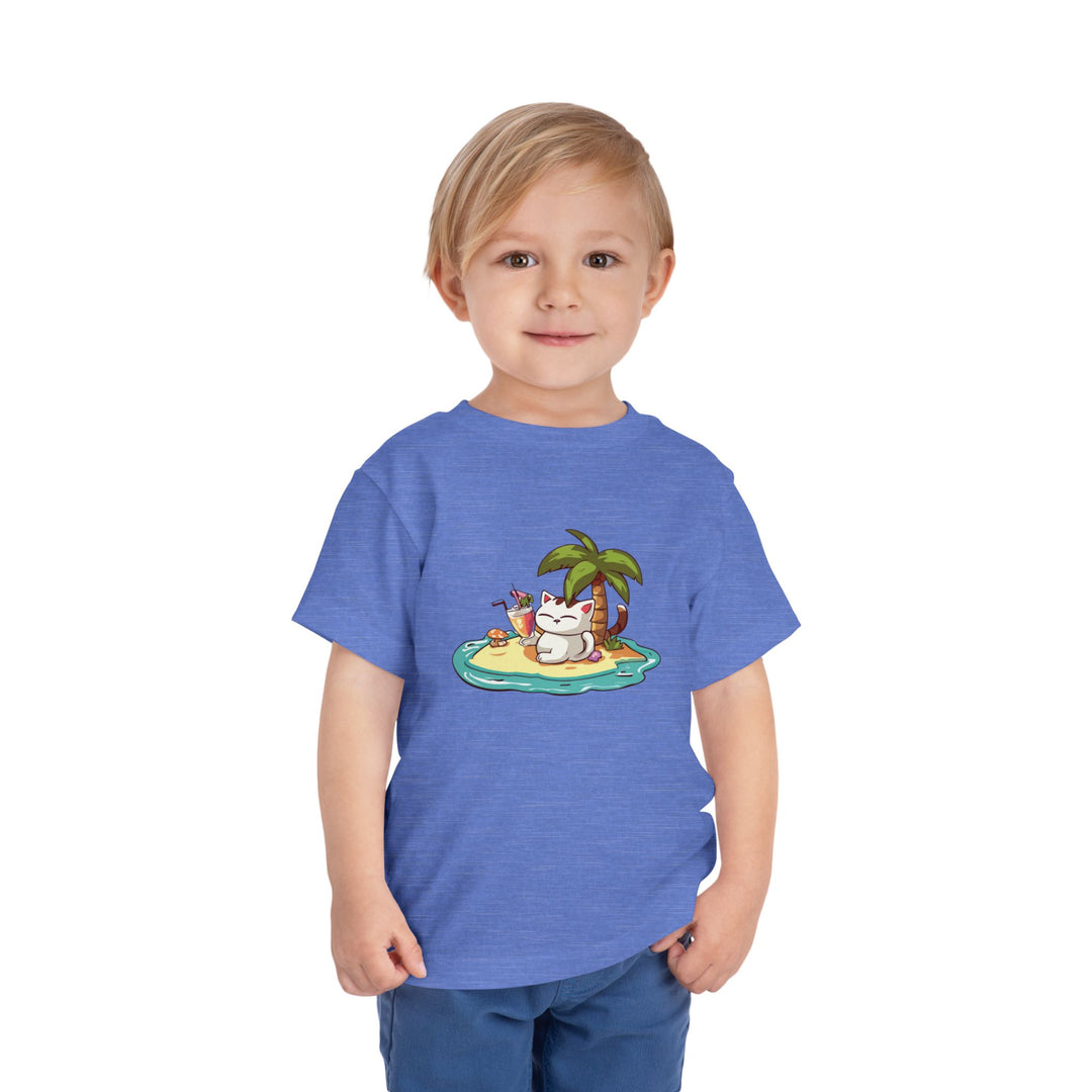 Tropical Cat Toddler Tee