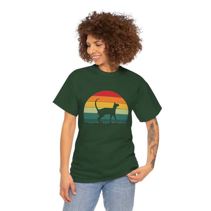 Sunset Cat Cotton Tee