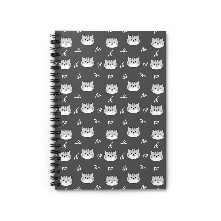 Gray Tabby Spiral Notebook