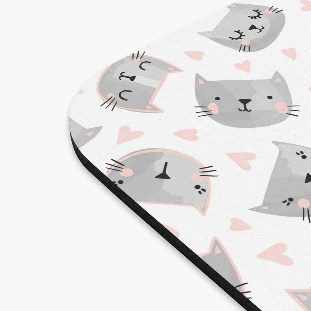 Sweet Gray Kitty Mouse Pad