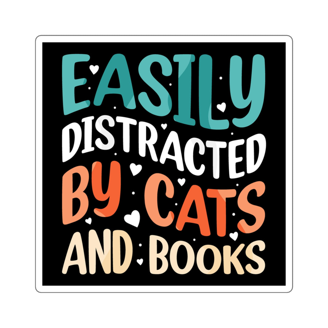Cats and Books Sticker