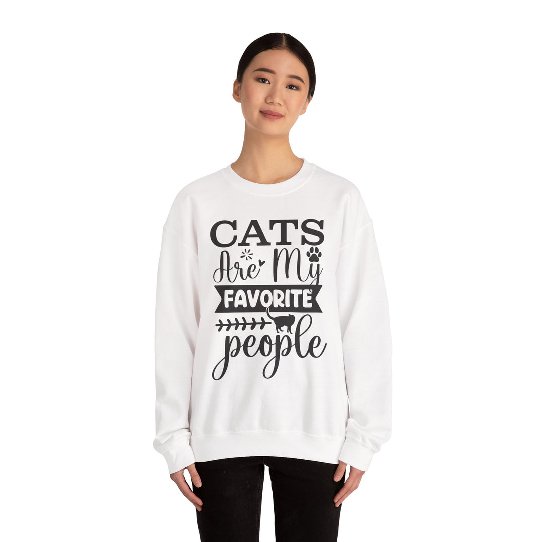 Cats Are My Favorite People Crewneck Sweatshirt
