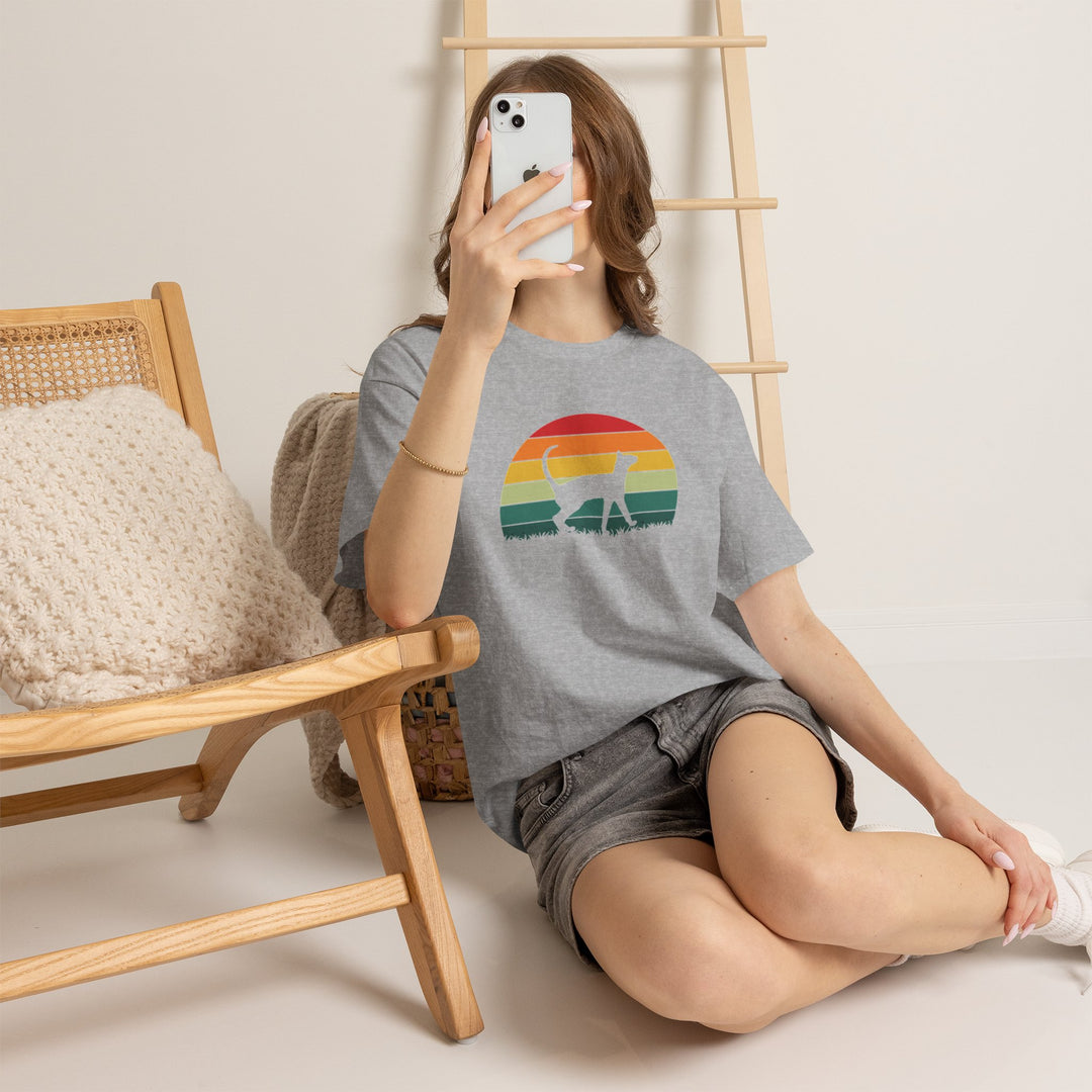 Sunset Cat Cotton Tee