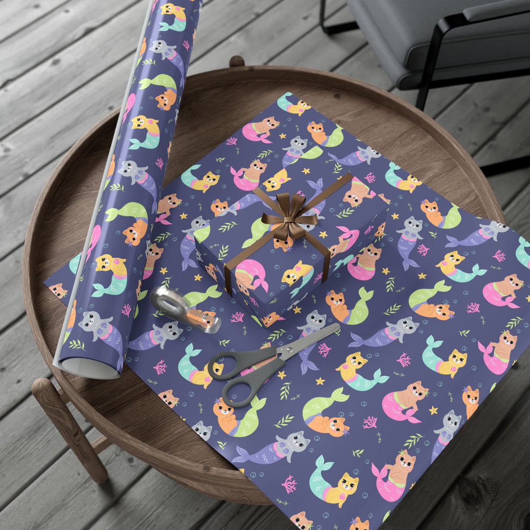 Mermaid Cat Gift Wrap