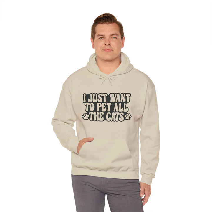 Pet All The Cats Hooded Sweatshirt