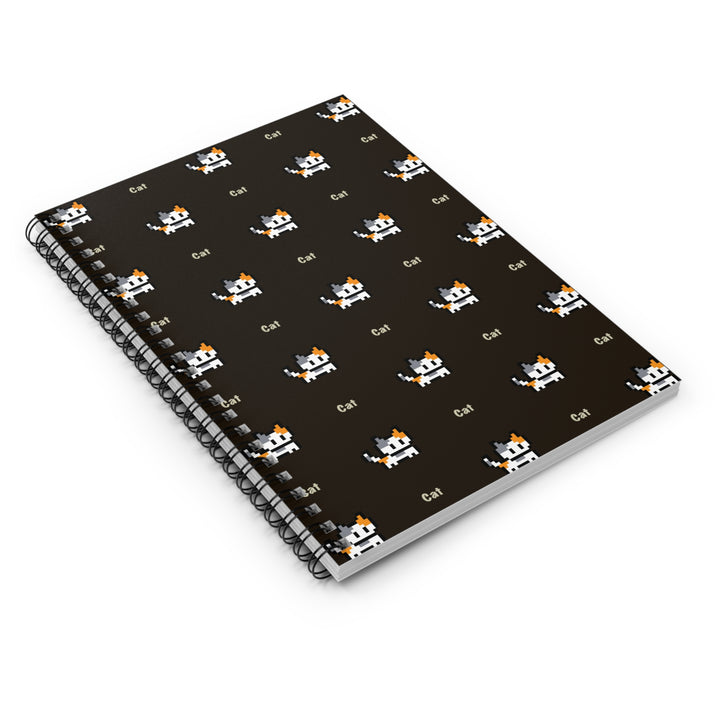 Video Game Cat Spiral Notebook