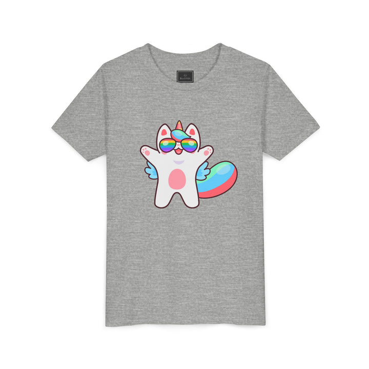 Caticorn Party Time Youth Short Sleeve Tee