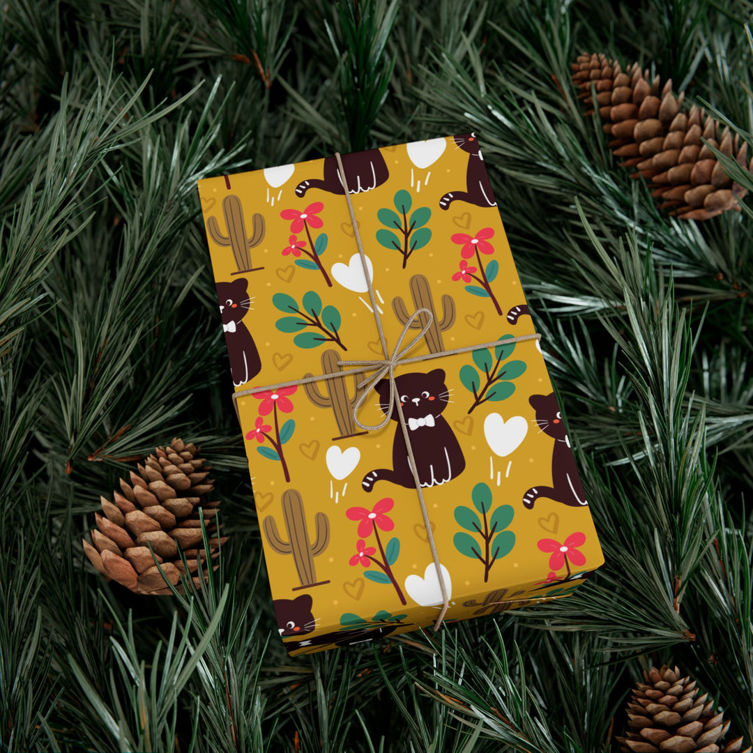 Cactus Cat Gift Wrap