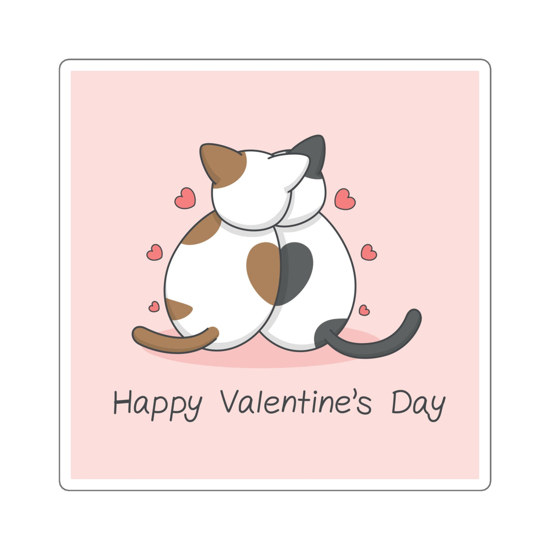 Cats in Love Square Sticker