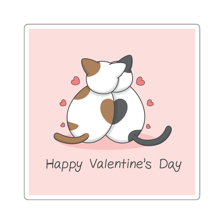 Cats in Love Square Sticker