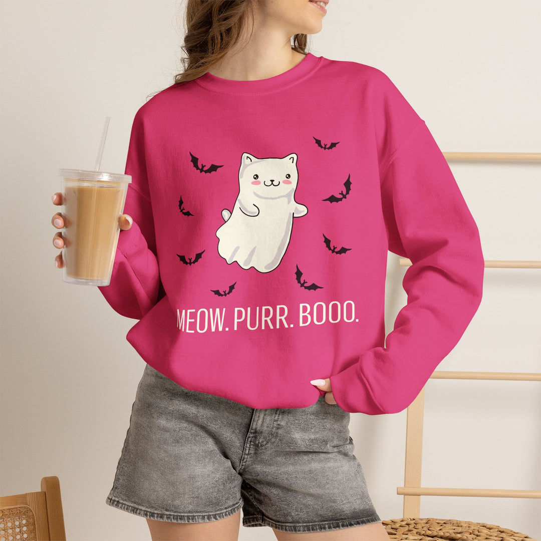 Meow. Purr. Boo. Unisex Crewneck Sweatshirt