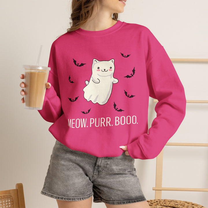 Meow. Purr. Boo. Unisex Crewneck Sweatshirt