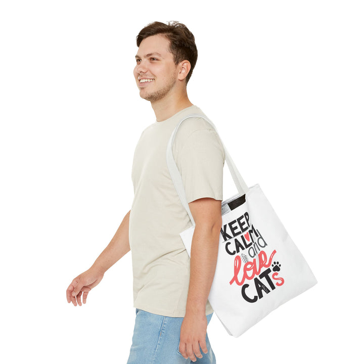 Keep Calm Love Cats Tote Bag