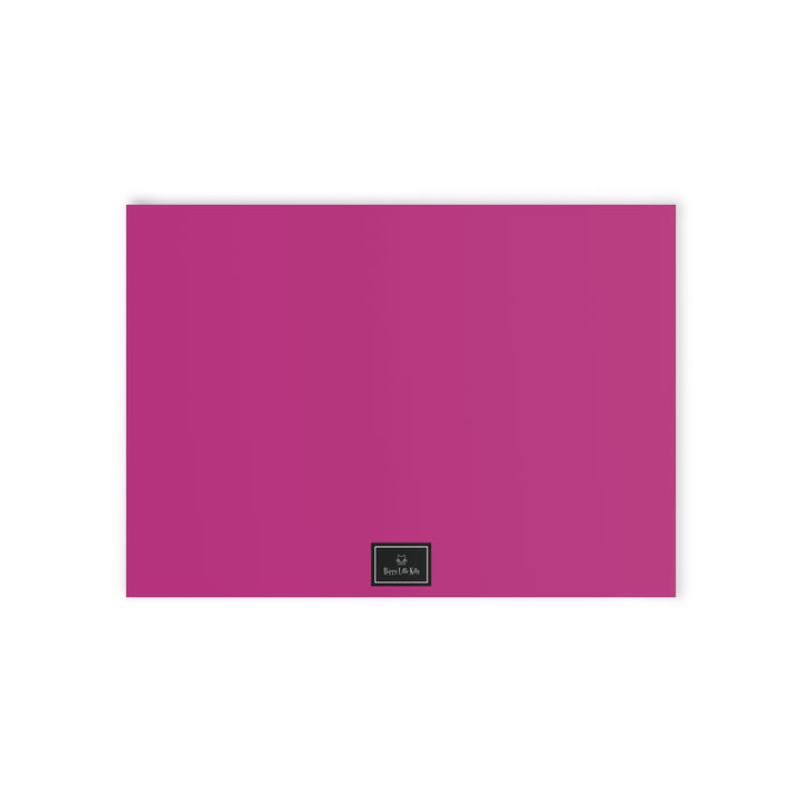 Stay Pawsitive Greeting Card- Pink
