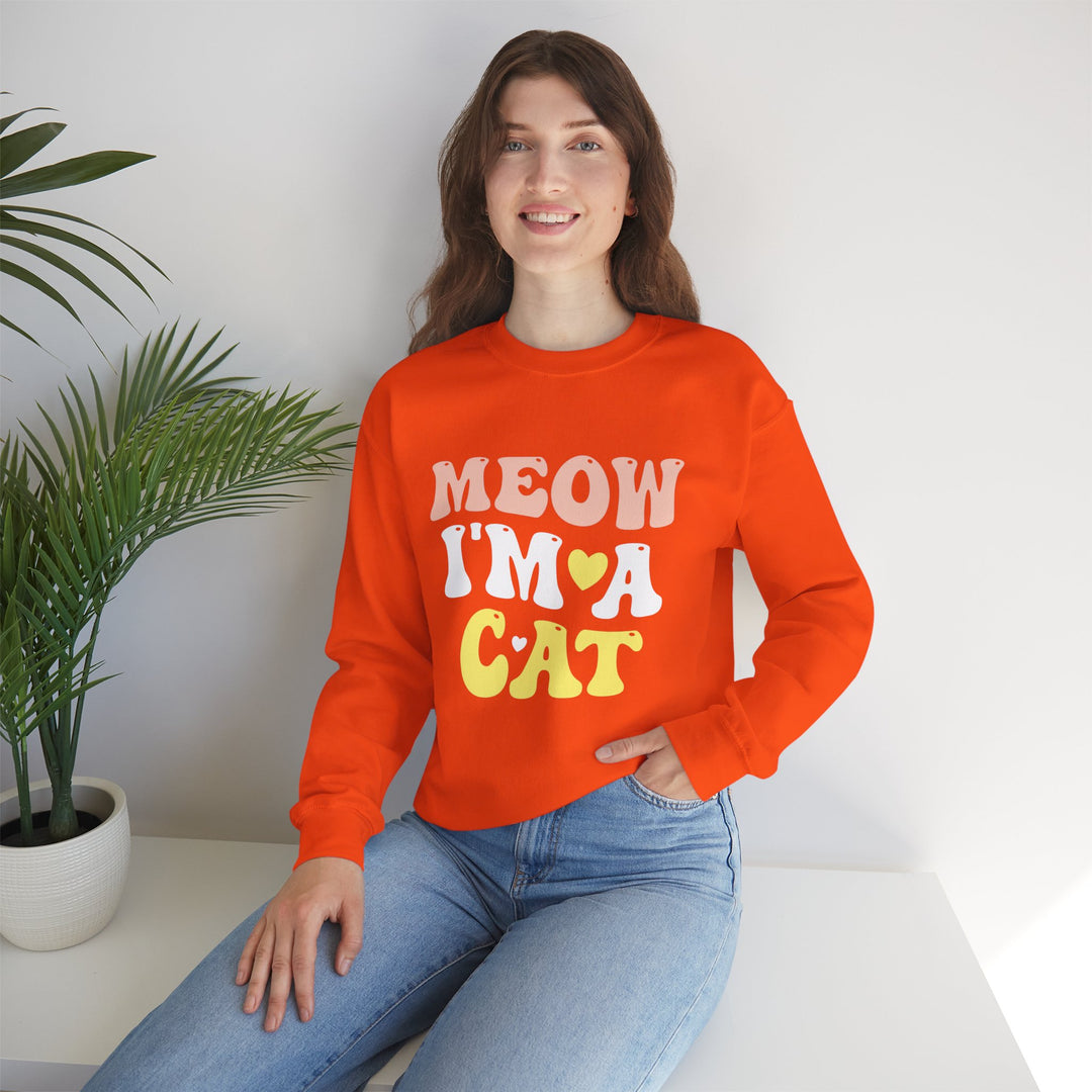 Meow I'm A Cat Unisex Crewneck Sweatshirt
