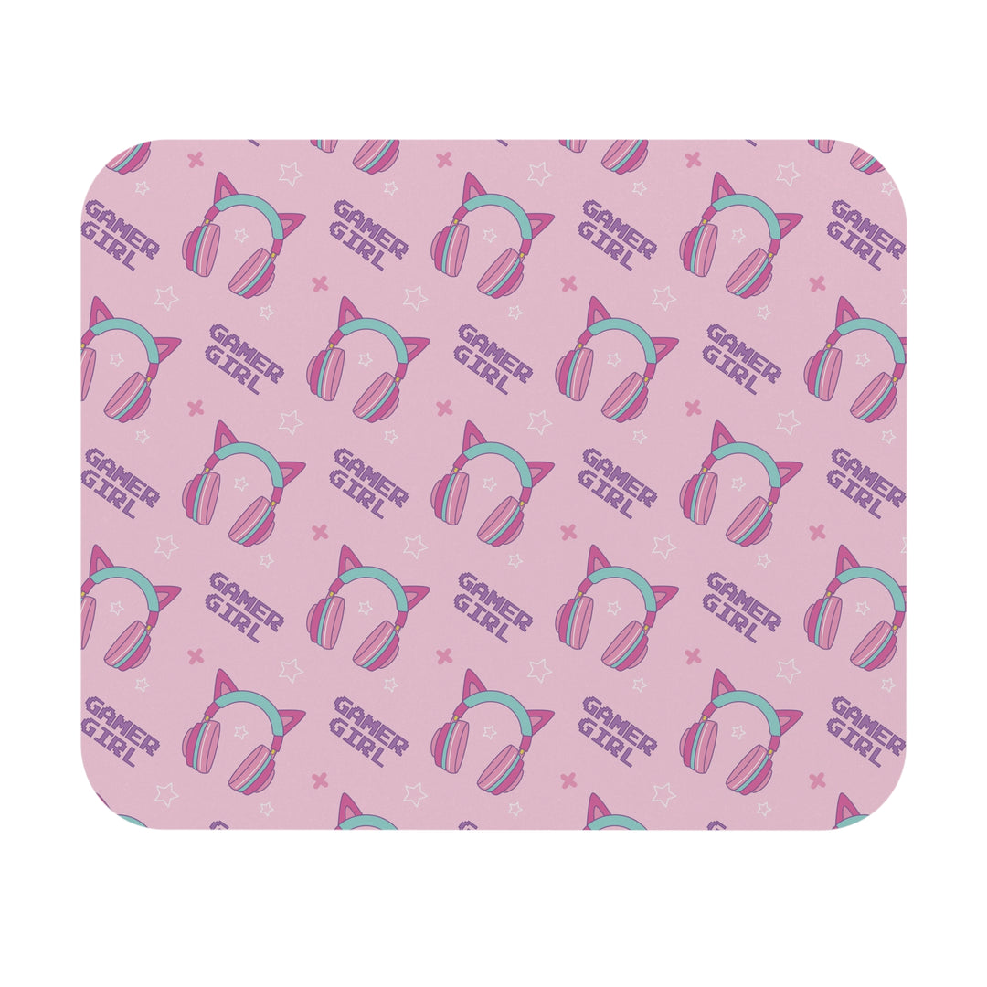 Cat Gamer Girl Mouse Pad