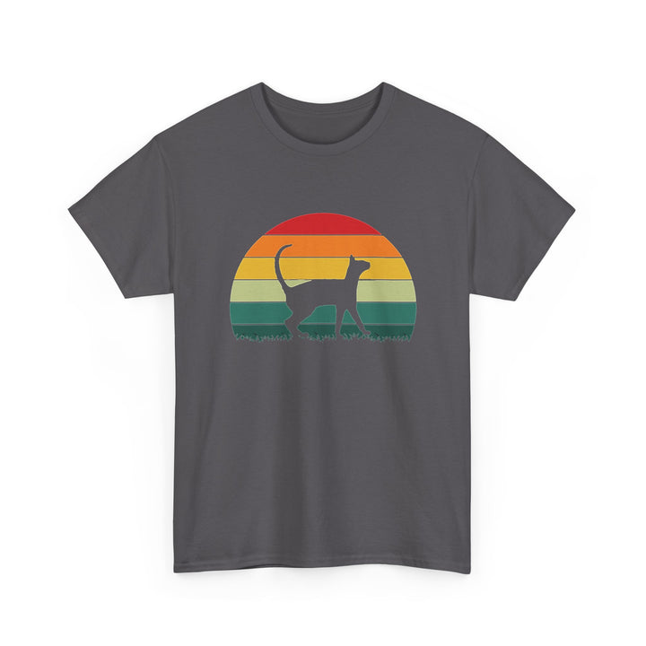 Sunset Cat Cotton Tee