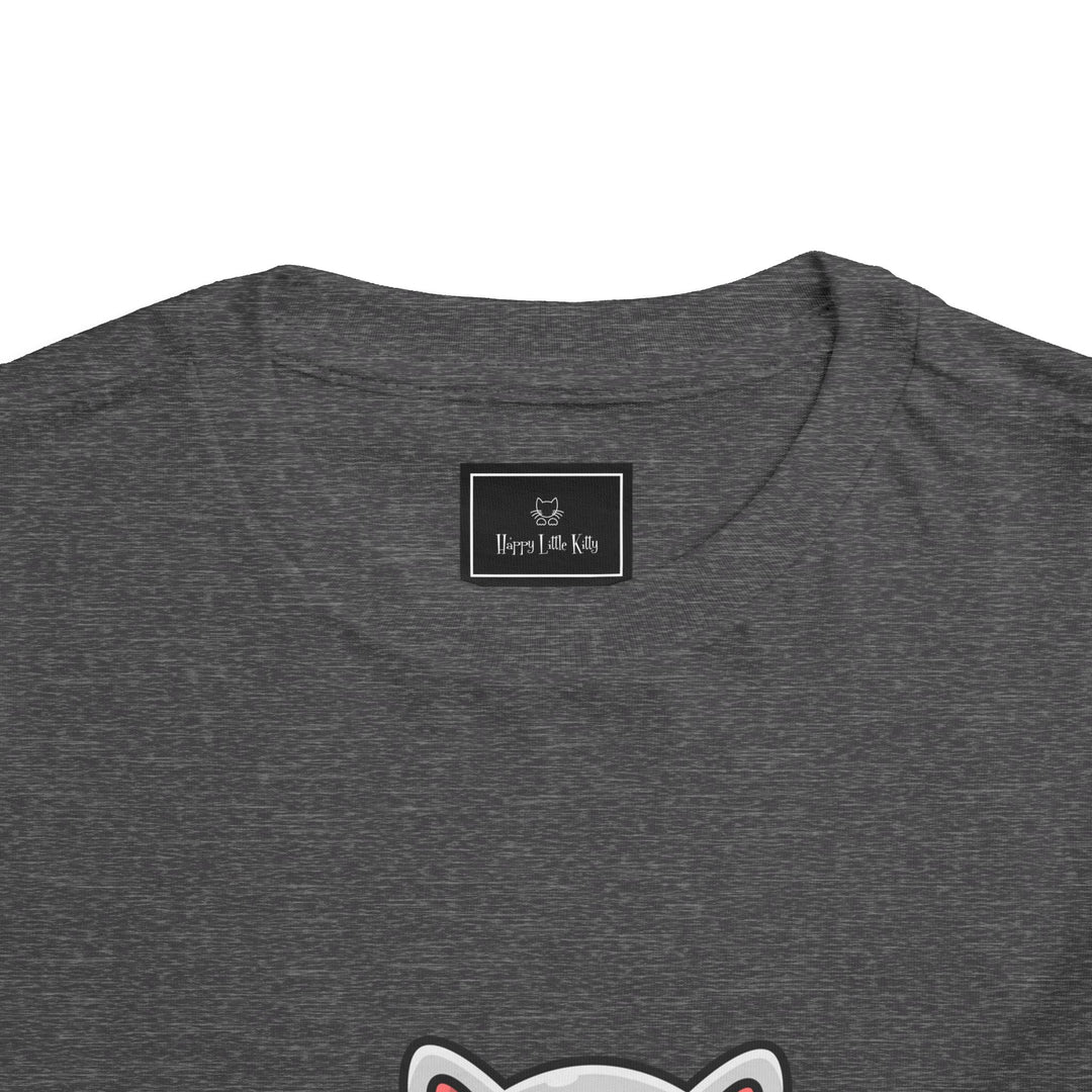 Cat Eating A Fish Toddler Tee