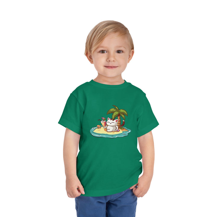 Tropical Cat Toddler Tee