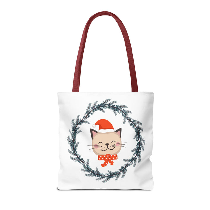 Vintage Christmas Cat Tote Bag