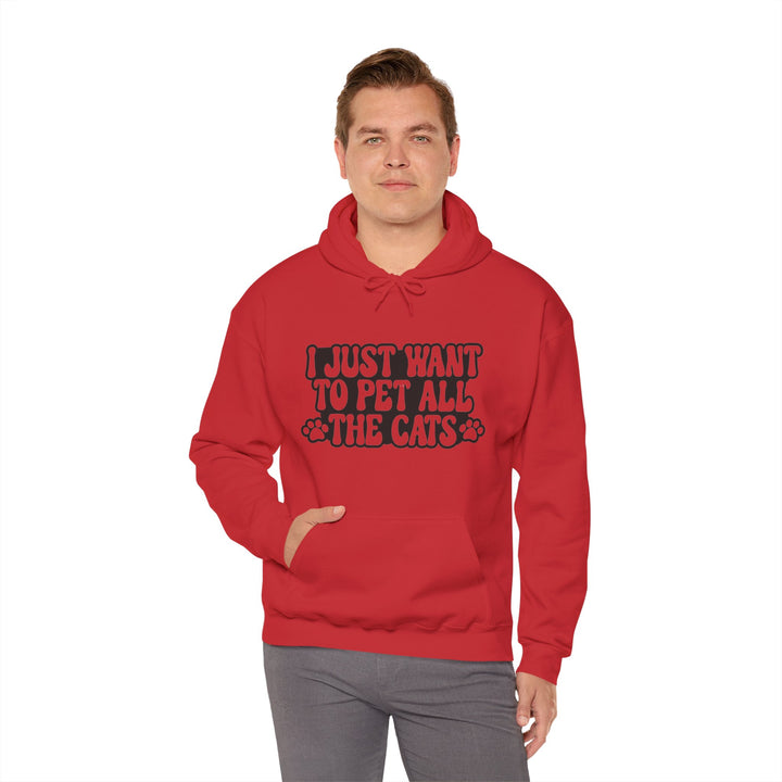 Pet All The Cats Hooded Sweatshirt